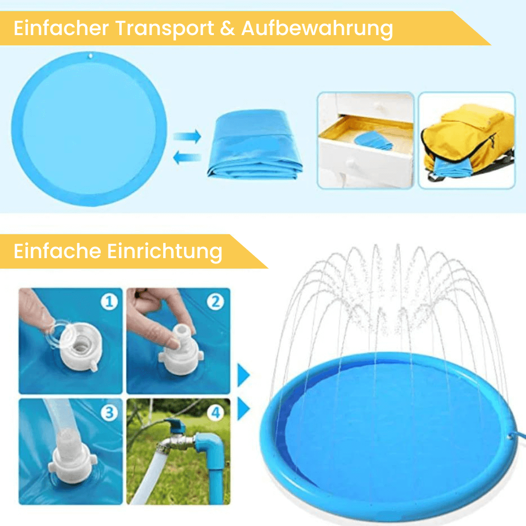 Sprinkly Wasserspieloase für Hunde!