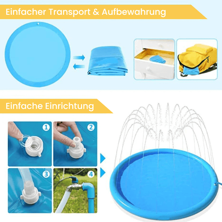 Sprinkly Wasserspieloase für Hunde!