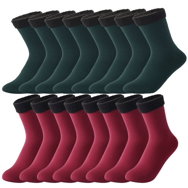 CozyFit - Damen-Winter-Samt-Socken | 4+4 Paare GRATIS!