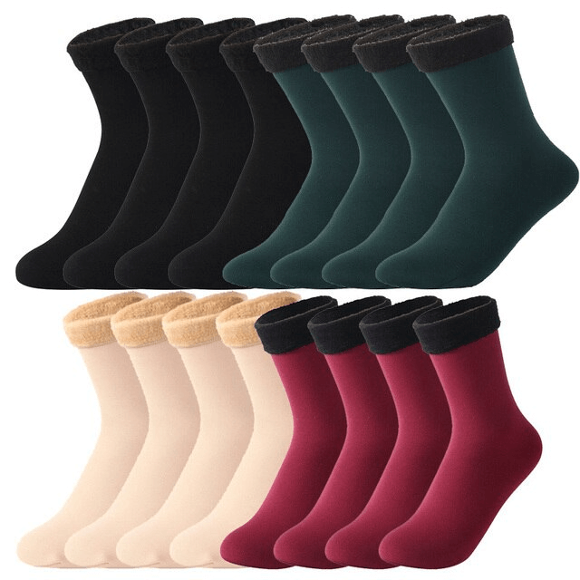 CozyFit - Damen-Winter-Samt-Socken | 4+4 Paare GRATIS!