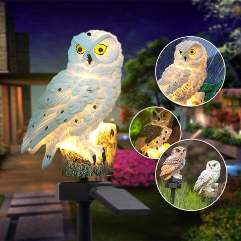 Solar-Eule - Gartendekoration